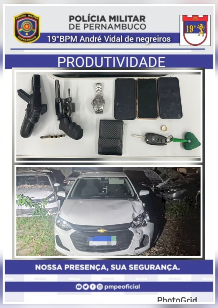 PM prende três suspeitos de roubo em flagrante na zona sul do Recife