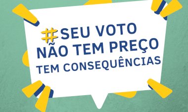 Campanha de conscientização política sobre importância do voto para as eleições municipais de 2024
